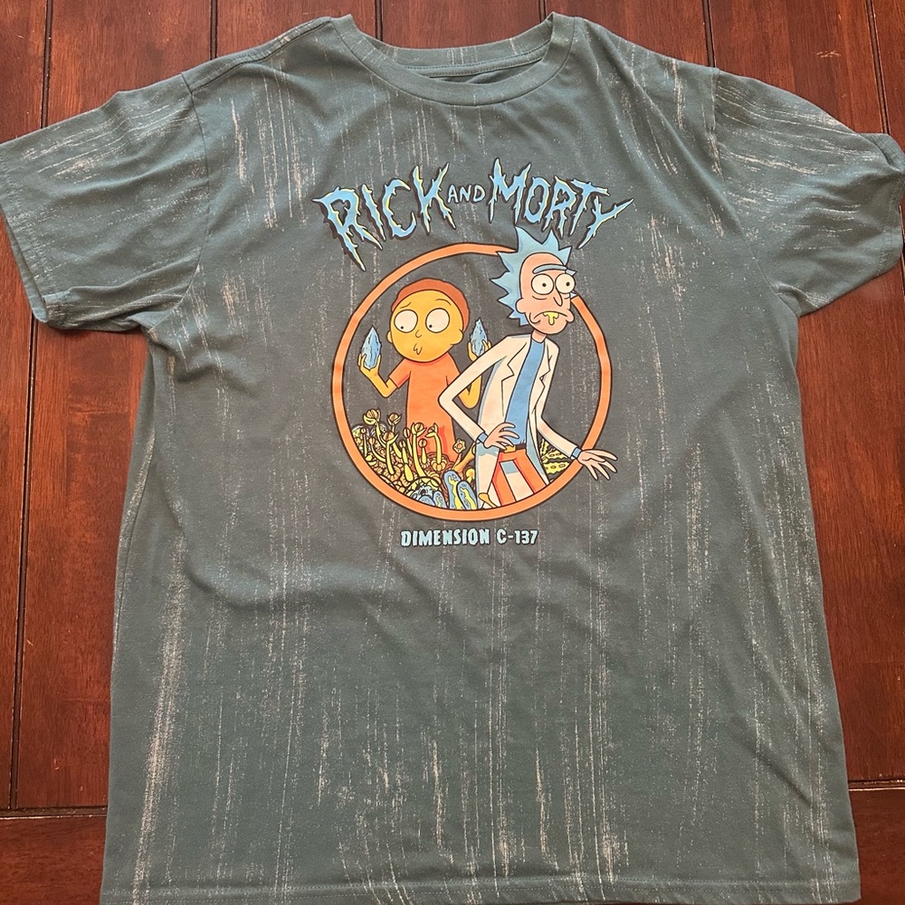 Xl Green Rick and Morty T-Shirt